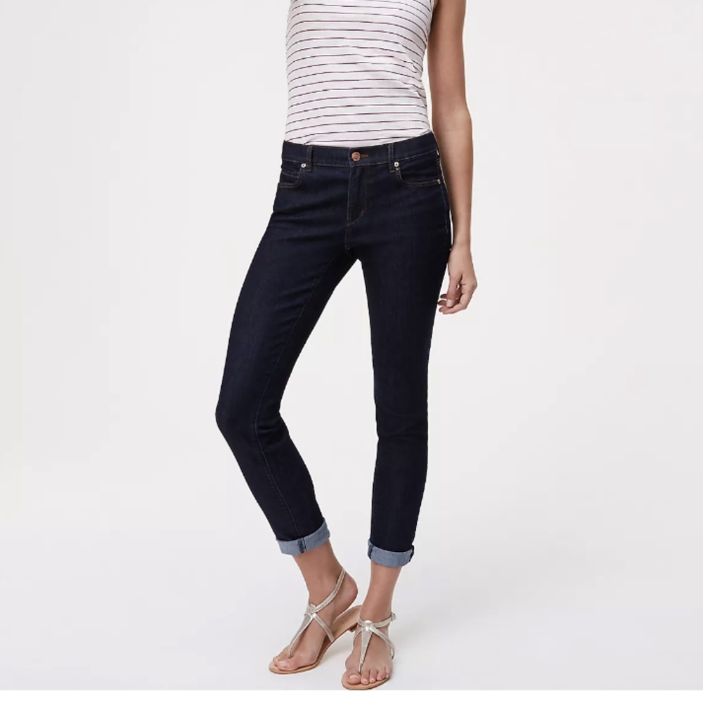 LOFT Modern Skinny Dark Wash Jeans Size 28/6